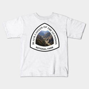 Black Canyon of the Gunnison National Park shield Kids T-Shirt